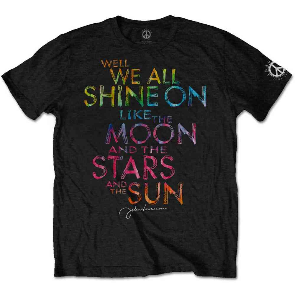 John Lennon - Shine On Mens Tshirt - Black